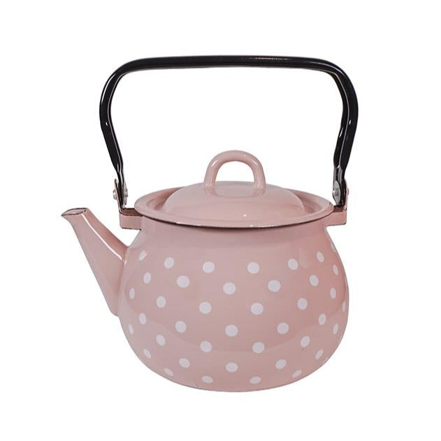 Bollitore Cipria In Metallo Con Pois ISABELLE ROSE