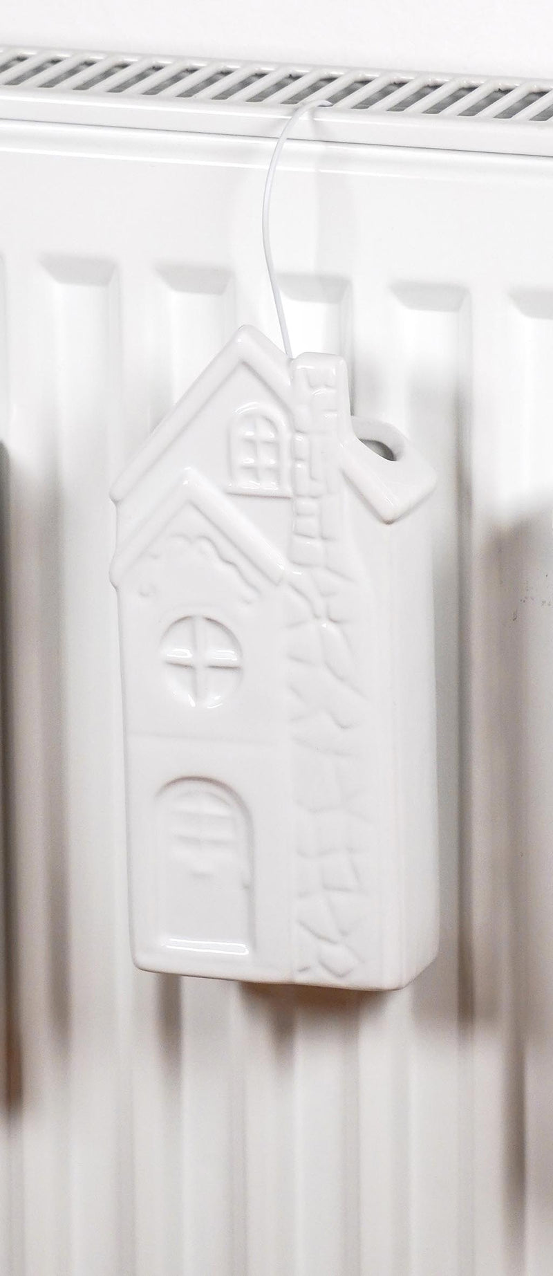 ISABELLE ROSE Umidificatore Casetta Bianca in Ceramica