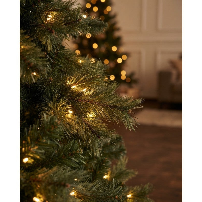 FIORI DI LENA Albero di Natale St. Moritz Verde 240 cm con 5000 LED