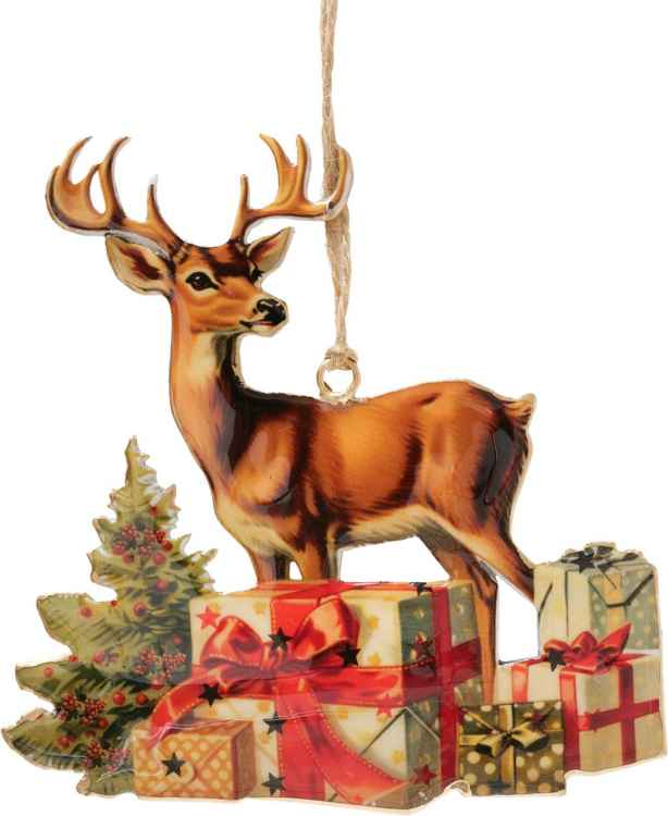 BOLTZE Decoro Alce in Metallo da Appendere