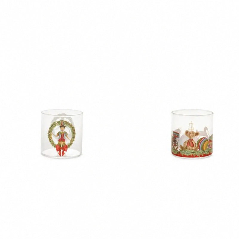 NUVOLE DI STOFFA Set 6 Bicchieri Borosilicato "VINTAGE TOYS"