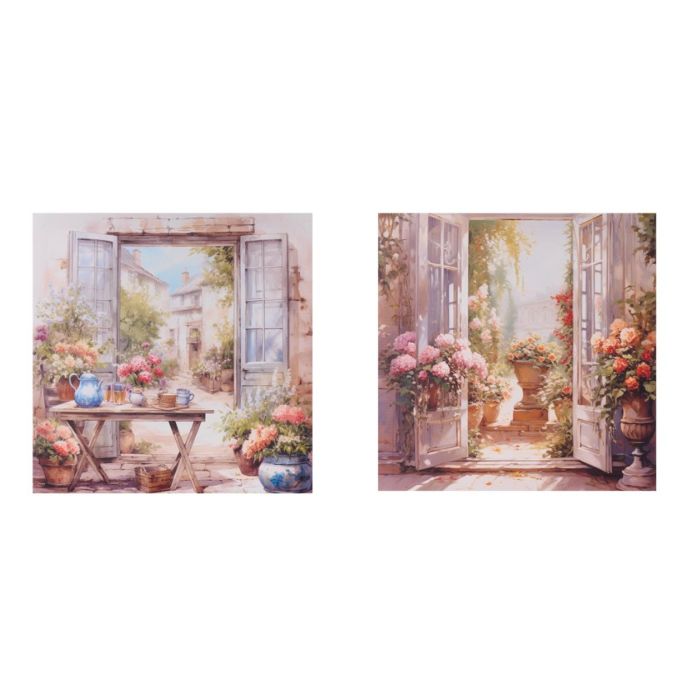 NUVOLE DI STOFFA Quadro Canvas Finestra