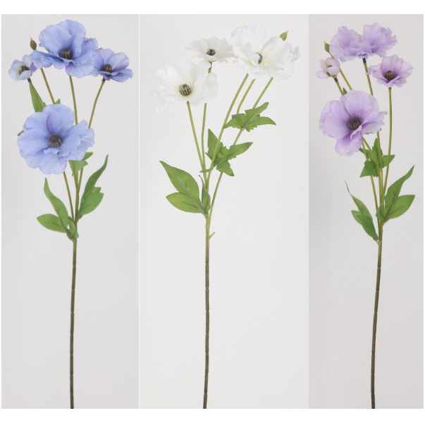FIORI DI LENA Fiore Artificiale Papavero Blue/Purple