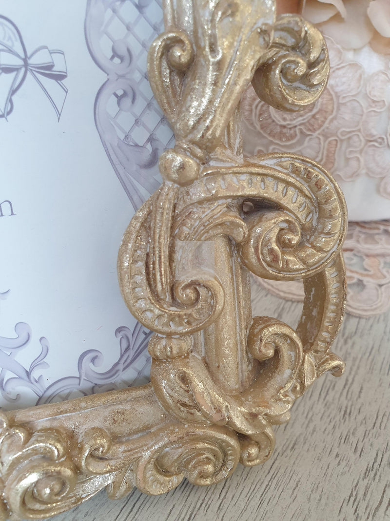 PHOTO FRAME VIRGO BLEACHED GOLD 13X18CM