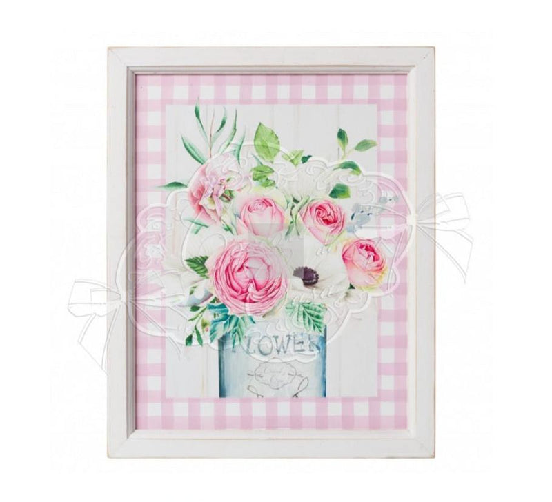 COCCOLE DI CASA QUADRO PASSPARTOUT VICHY 38X48