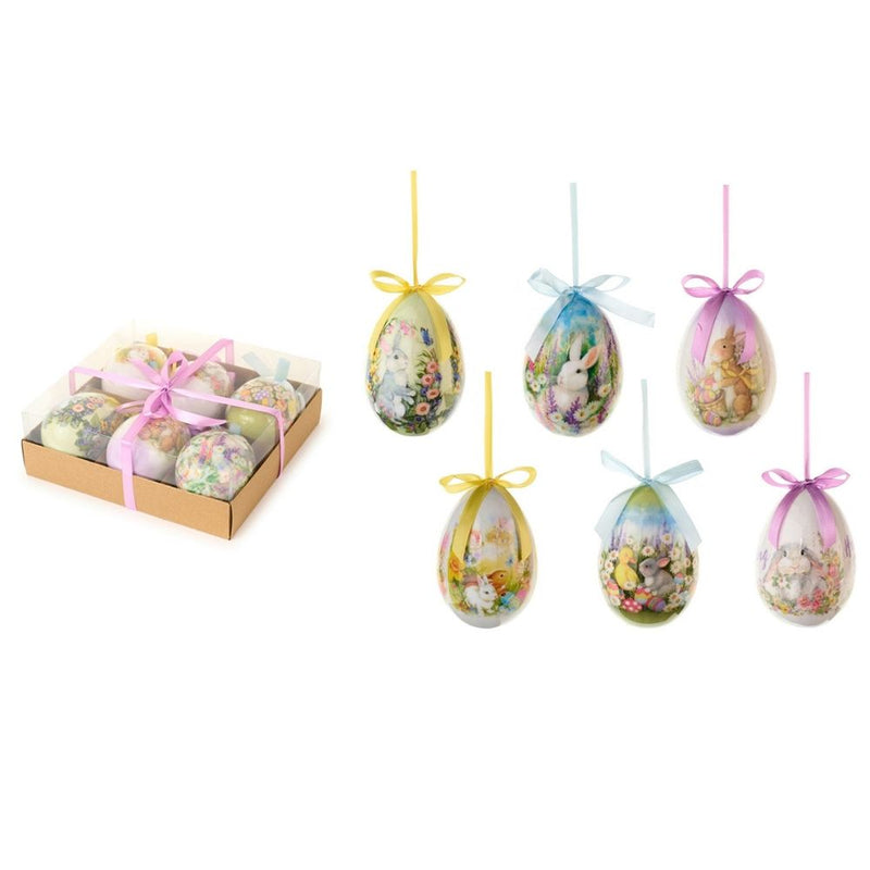 NUVOLE DI STOFFA Set/6 Uova Colorate " DOROTHY "