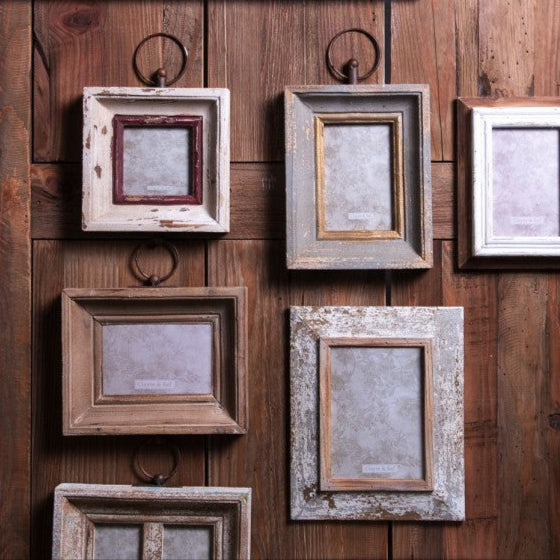 CLAYRE & EEF Portafoto da Muro in Legno e Ferro