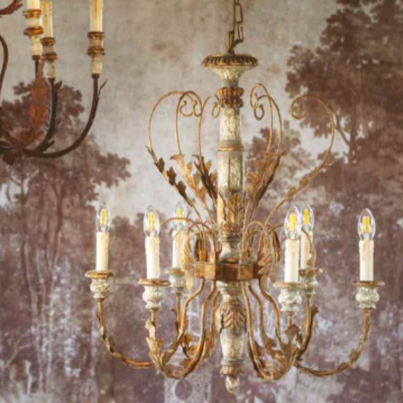 BLANC MARICLÒ Lampadario 6 Luci in Metallo