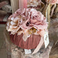 Pouf rosa profumato in velluto 16cm Fiori di Lena