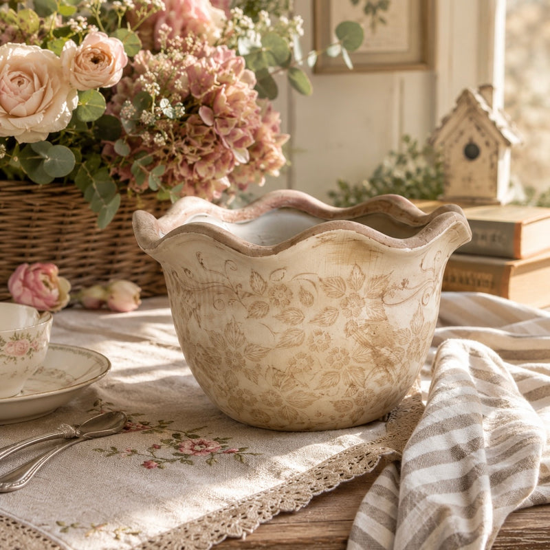 BLANC MARICLÒ Vaso Portapiante in Ceramica