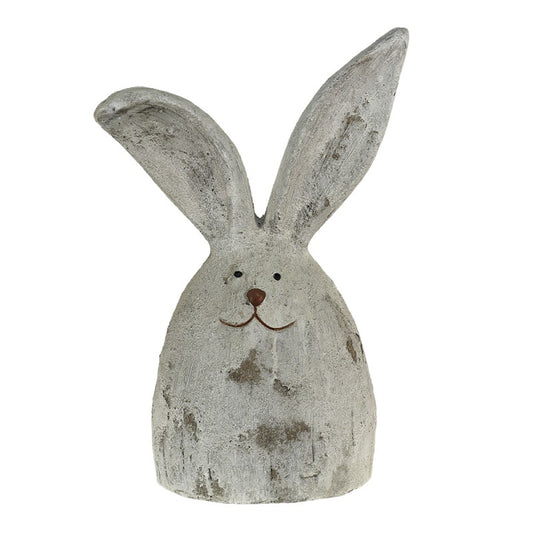 Statua coniglio grigio in pietra 53 cm Clayre & Eef