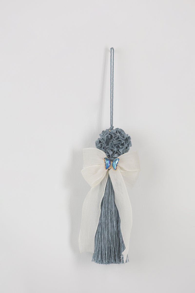 FIORI DI LENA Nappa Angioletto con Applicazione Farfalla