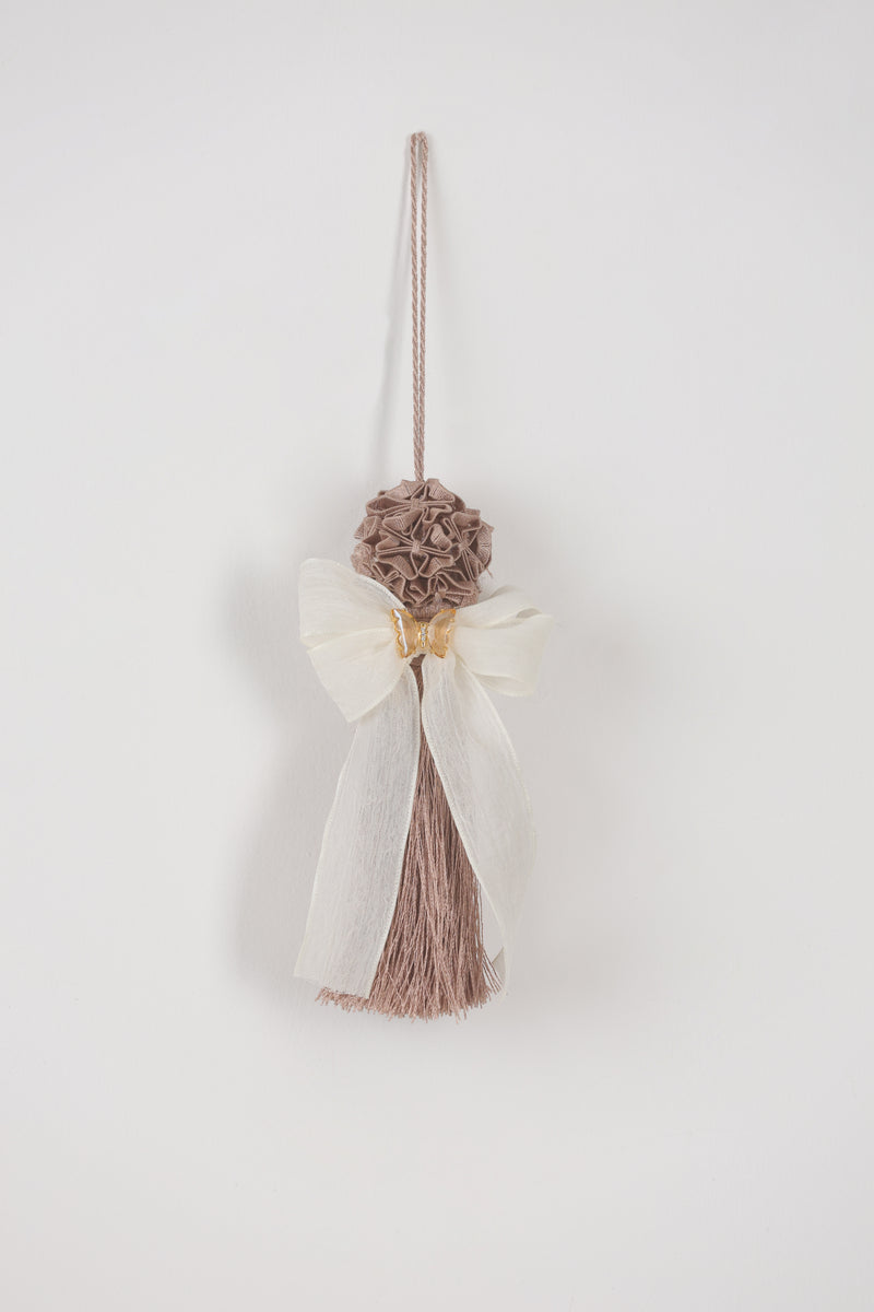 FIORI DI LENA Nappa Angioletto con Applicazione Farfalla