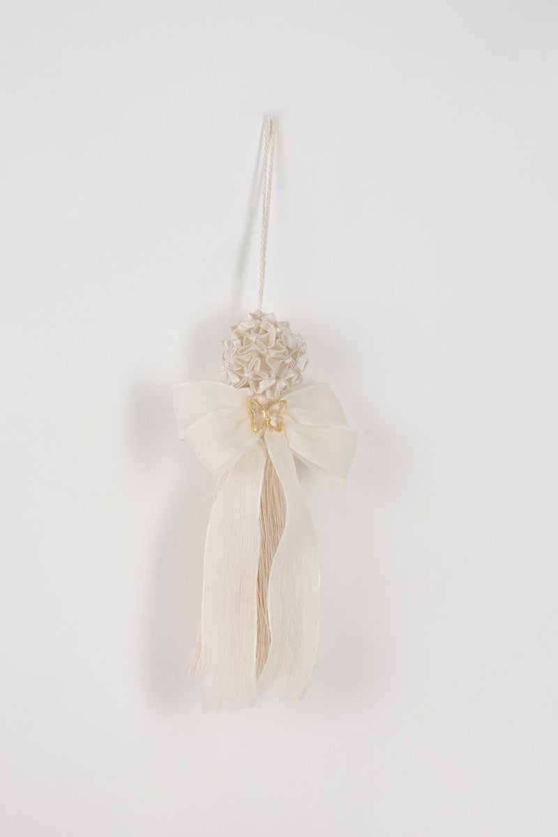 FIORI DI LENA Nappa Angioletto con Applicazione Farfalla