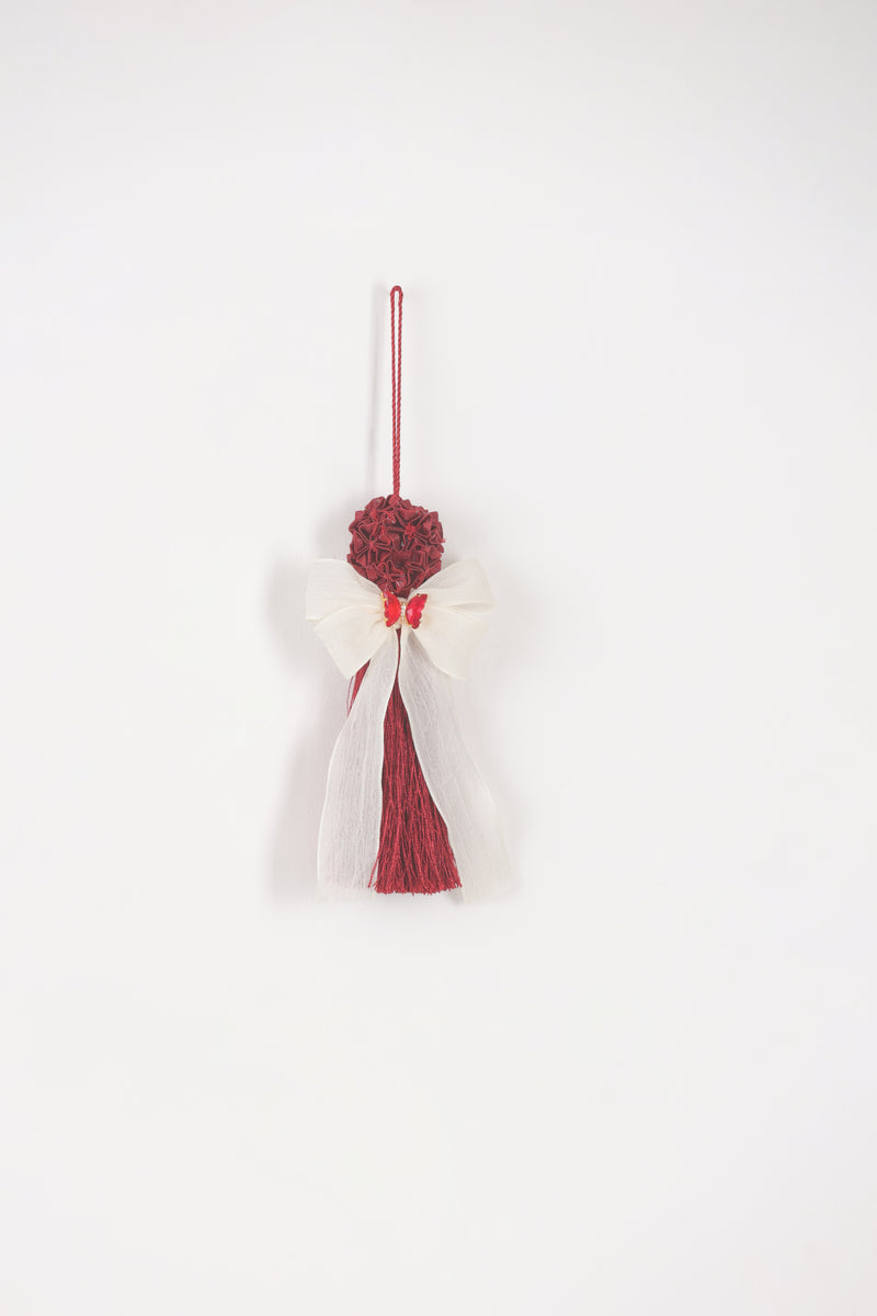 FIORI DI LENA Nappa Angioletto con Applicazione Farfalla