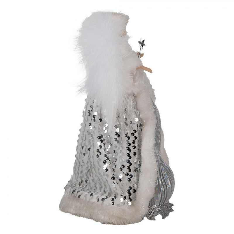 CLAYRE & EEF Angelo in Tessuto Bianco e Argento