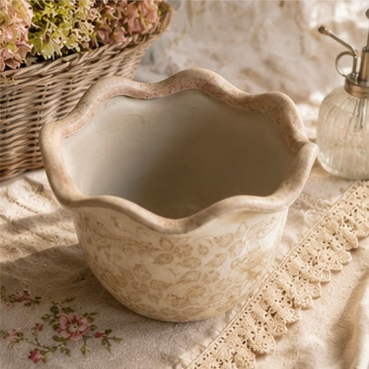 BLANC MARICLÒ Vaso Portapiante in Ceramica
