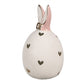 Decorazione uovo bianco con orecchie e cuori in ceramica Clayre & Eef