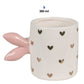 Tazza bianca e rosa con orecchie e cuori in ceramica Clayre & Eef