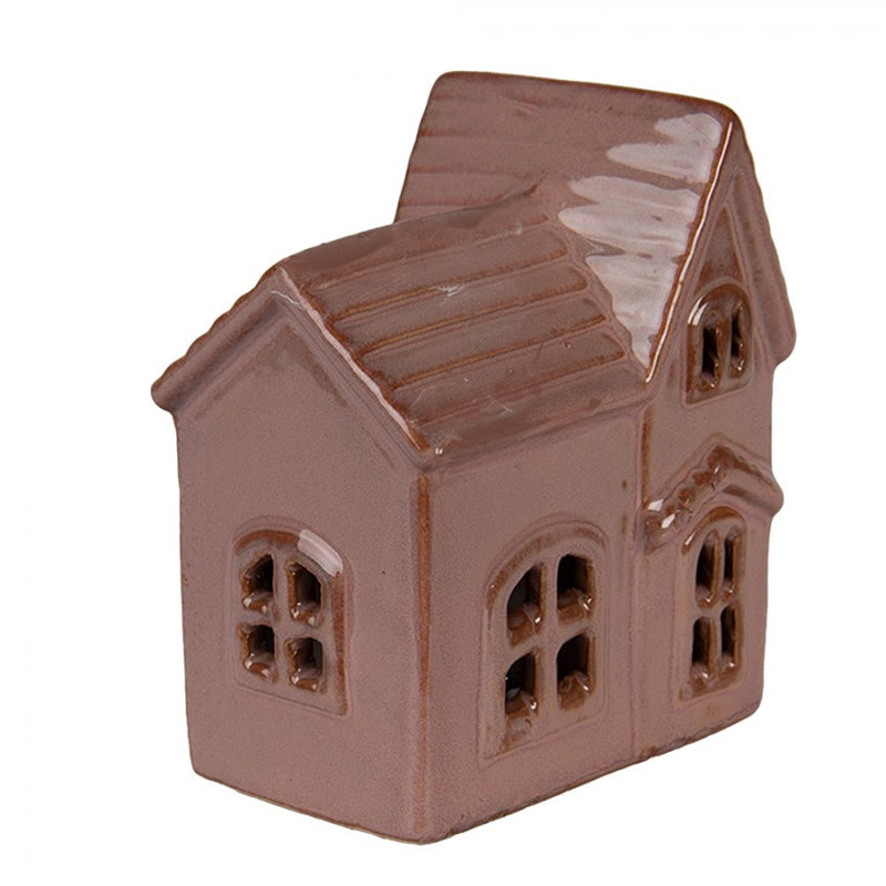 CLAYRE & EEF Casetta Rosa con LED in Ceramica