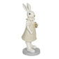 Statuetta coniglietta bianca elegante in resina Clayre & Eef