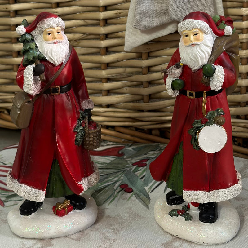 NUVOLE DI STOFFA Babbo Natale in Resina