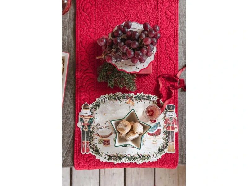 BLANC MARICLÒ Tovaglietta Rossa in Cotone