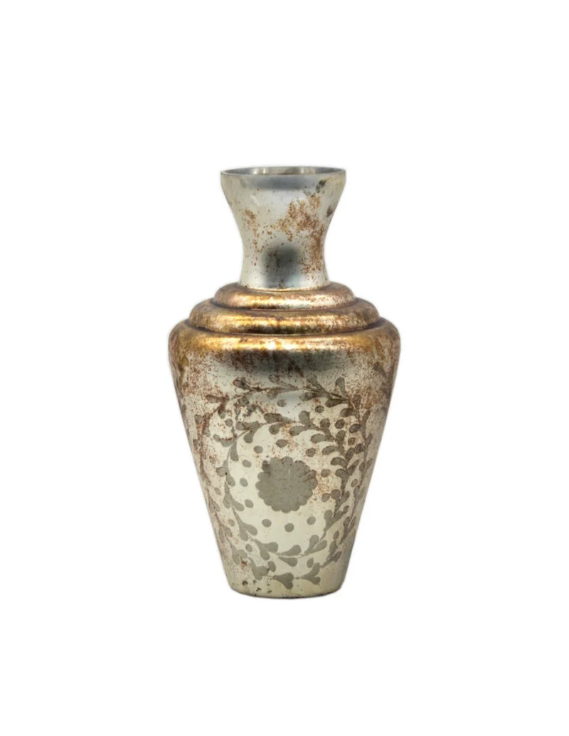 BLANC MARICLÒ Vaso Dorato Anticato in Vetro