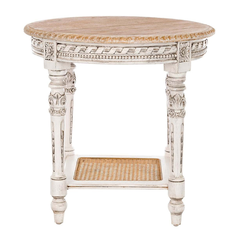 BLANC MARICLÒ Tavolino Tondo con Ripiano "DIANORA"