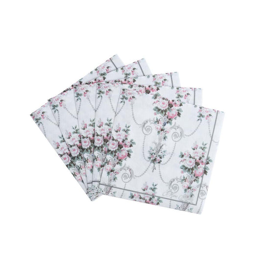 Tovaglioli in carta Vintage flor 25cm Blanc Mariclò (30 pezzi)