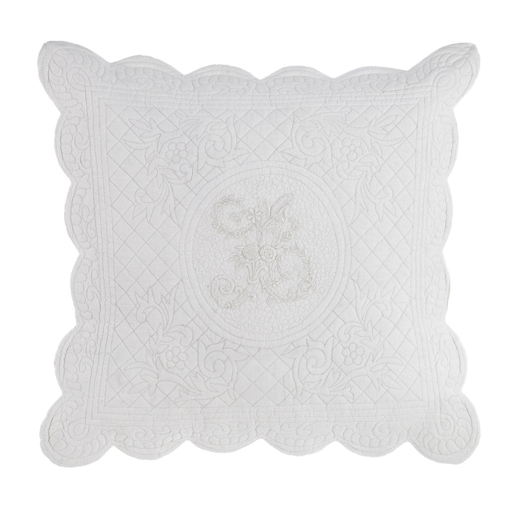 Romantic soul white decorative cushion cover Blanc Mariclò