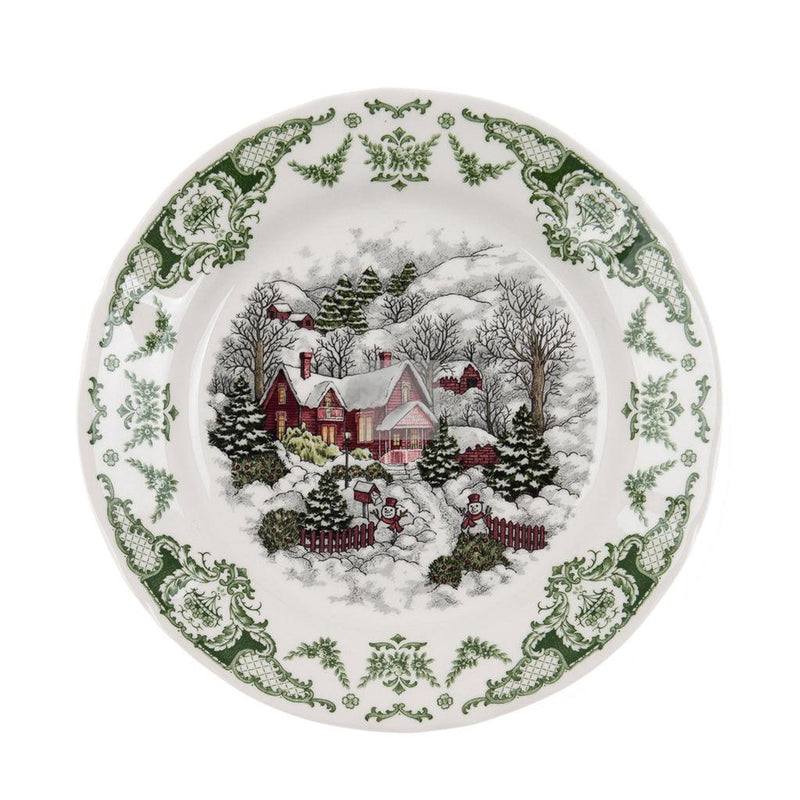 BLANC MARICLÒ Vassoio Natalizio Tondo "Winter Wonderland"