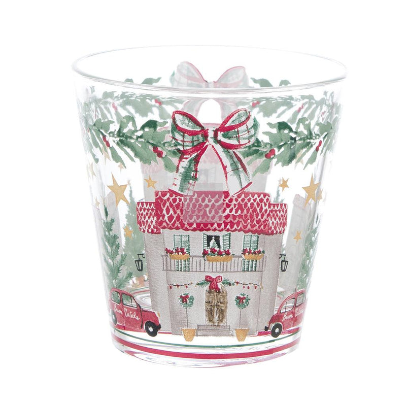 BLANC MARICLÒ Set 6 Bicchieri Acqua Natale Italiano