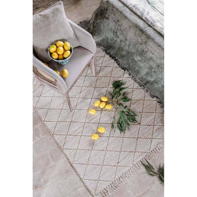 BLANC MARICLÒ Tappeto in Lana e Juta 1460 GSM "JUTA"