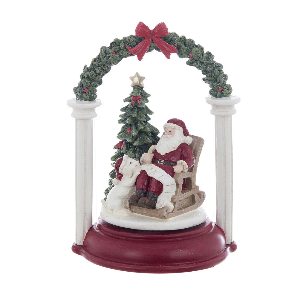 Decoro Santa Claus con carillon Blanc Mariclò