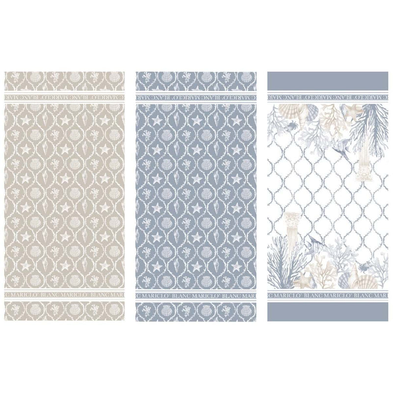 BLANC MARICLÒ Telo Mare Assortito Linea La Mer Onirique