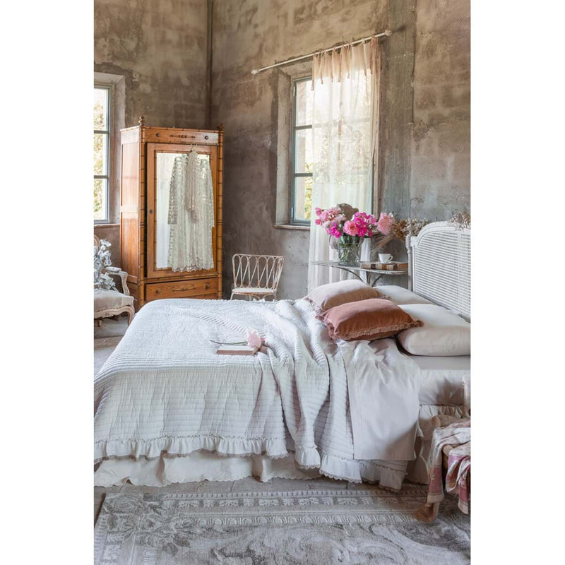 BLANC MARICLÒ Set da 2 Copriguanciali con Gale e Cuori " REGINA DI CUORI "