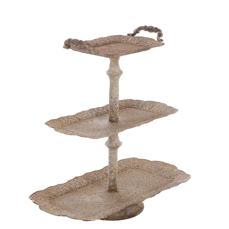 BLANC MARICLÒ Alzata a Tre Piani in Ferro " MÉMORIES DE PROVENCE "