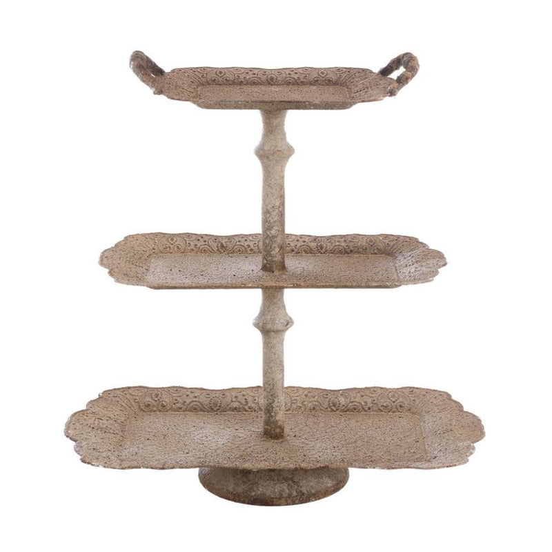 BLANC MARICLÒ Alzata a Tre Piani in Ferro " MÉMORIES DE PROVENCE "