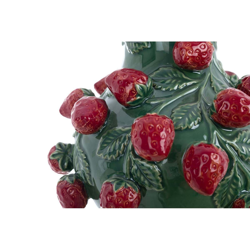 BLANC MARICLÒ Vaso in Ceramica con Fragole " AEGEO "