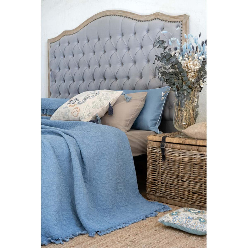 BLANC MARICLÒ Trapunta Singola Azzurra con Nappe "LE NAPPE"