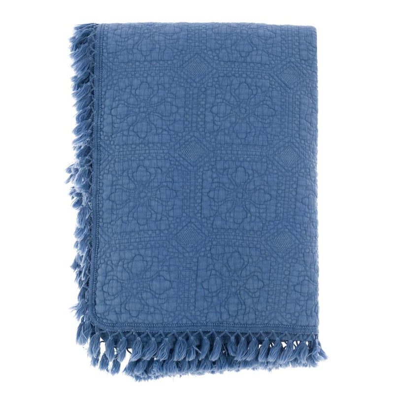 BLANC MARICLÒ Trapunta Singola Azzurra con Nappe "LE NAPPE"