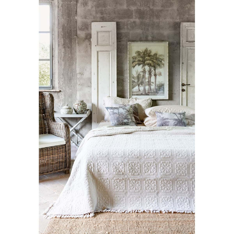 BLANC MARICLÒ Federa Copriguanciale Beige con Nappe " LE NAPPE "