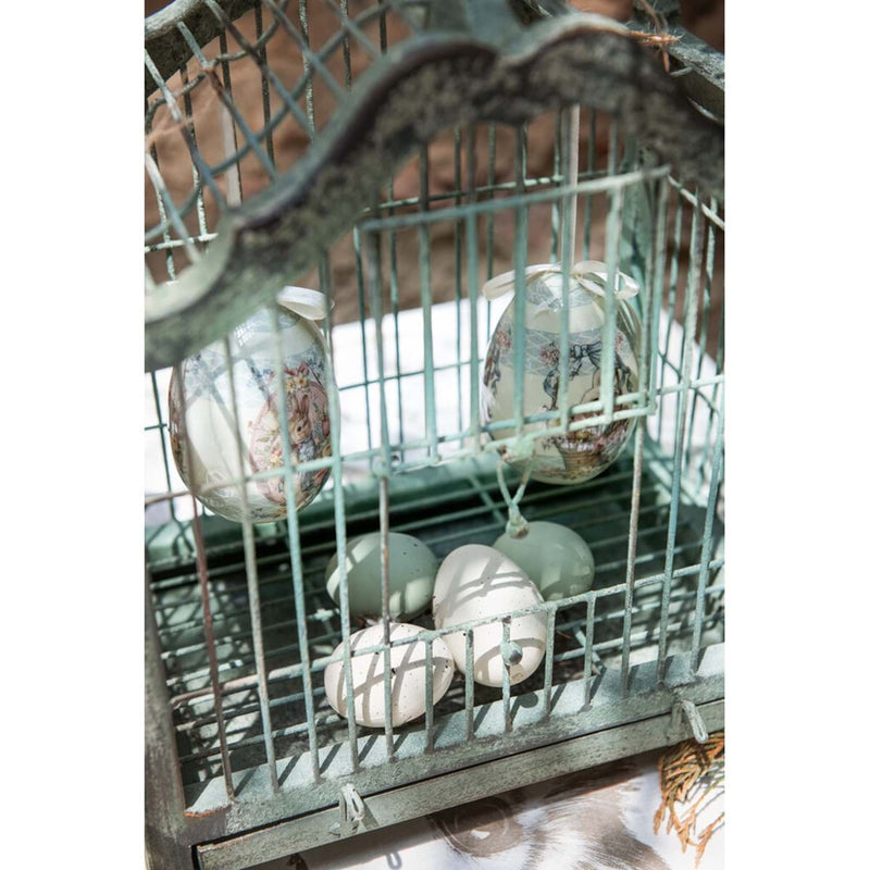 BLANC MARICLÒ  Uovo con Colombine "JOYEUSES PÂQUES"