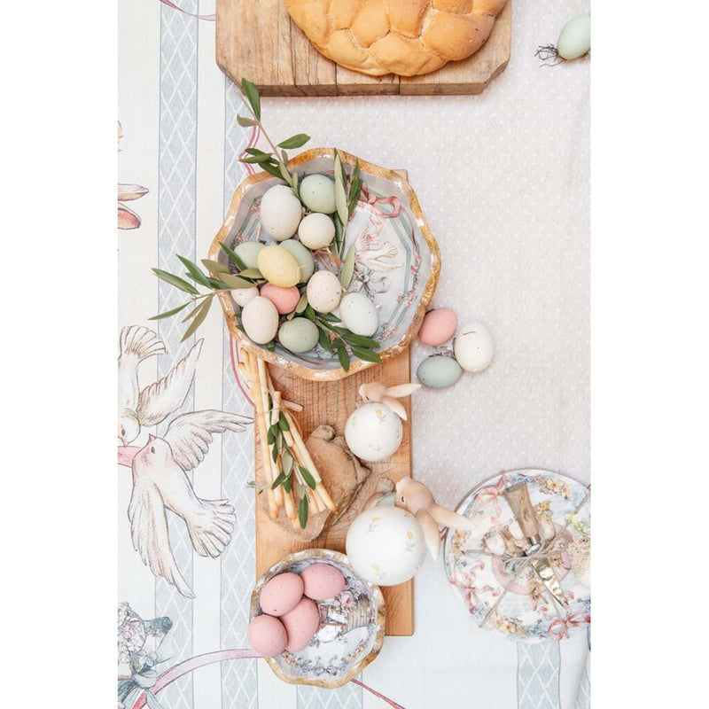 BLANC MARICLÒ Set/3 Vassoi Cuore " JOYEUSES PÂQUES "