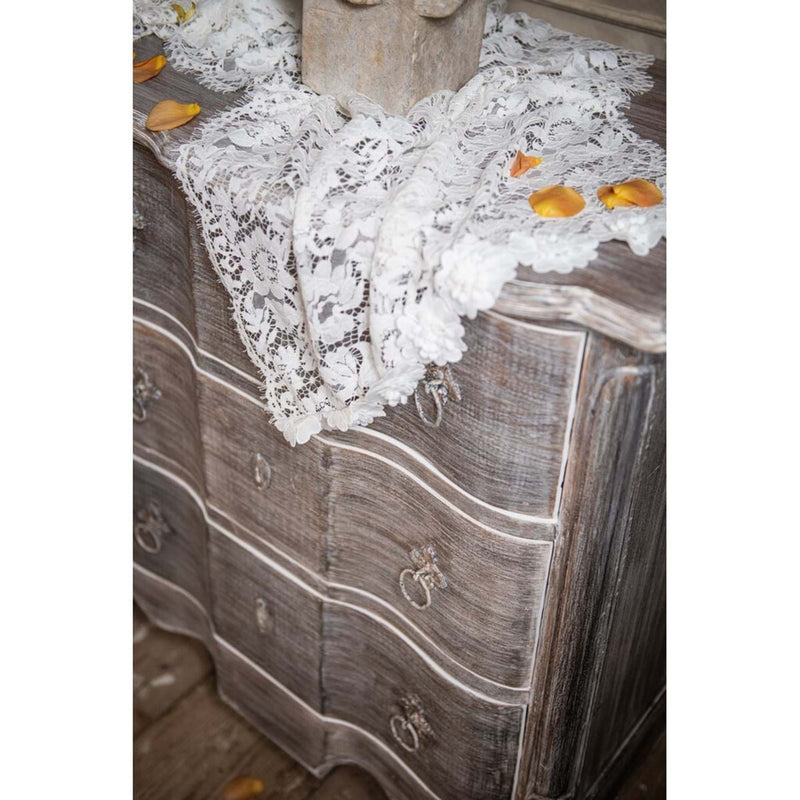 BLANC MARICLÒ Runner in Pizzo Bianco e Fiori  "DENTELLE"