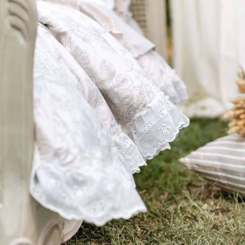 BLANC MARICLÒ Trapunta Stampata con Gala " FRU FRU "