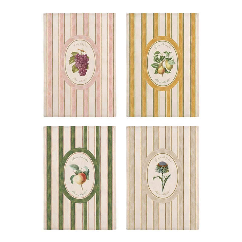 BLANC MARICLÒ Canovacci in Cotone " POMARIO RIGHE "