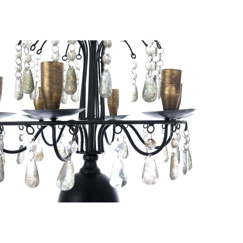 BLANC MARICLÒ Candelabro Nero in Metallo con 6 Luci " SELVA ANTICA "