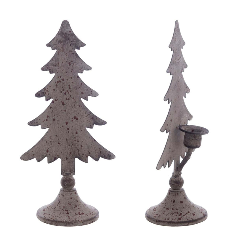 BLANC MARICLÒ Albero Piccolo con Portacandela in Metallo  " DULCIS MEMORIA "